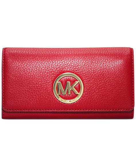 michael kors black wallet with red roses|michael kors bifold wallet women's.